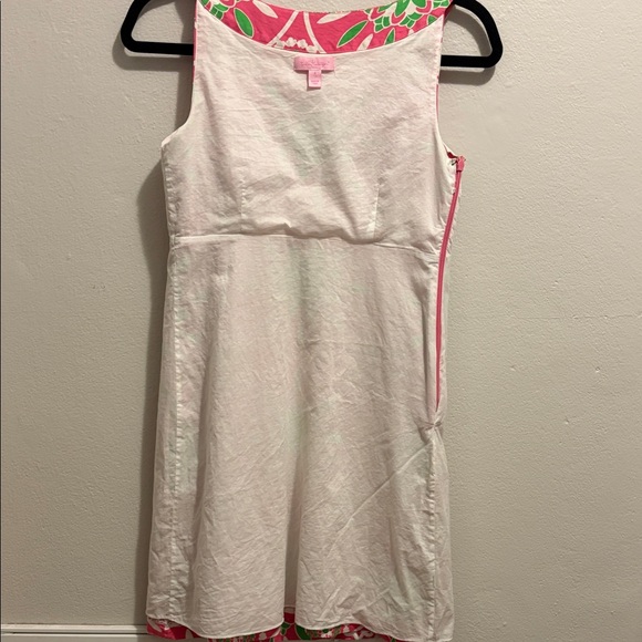 Lilly Pulitzer Pink and Green Geometric Mini Dress - Picture 6 of 6